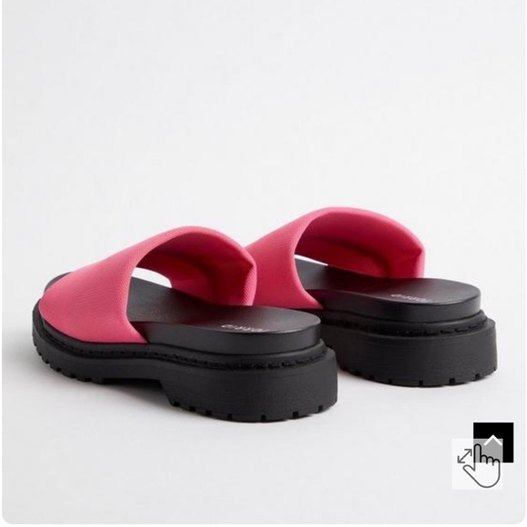 TORRID PLATFORM SANDALS PINK BLACK NEW IN BOX SIZE 9.5 WW - Picture 3 of 5